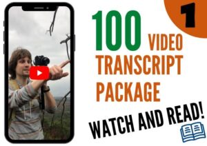 100 video transcript package #1 (Сборник транскрипций для видео #1)