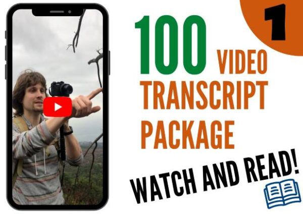 100 video transcript package #1 (Сборник транскрипций для видео #1)